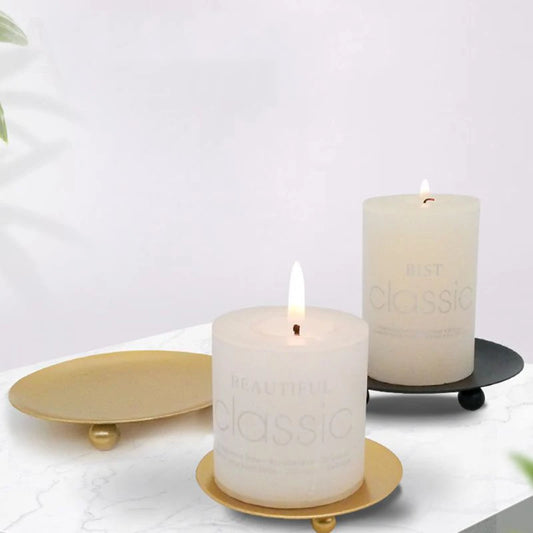 Iron Plated Candle Holder