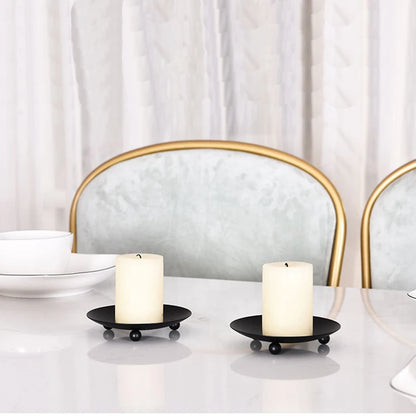 Iron Plated Candle Holder
