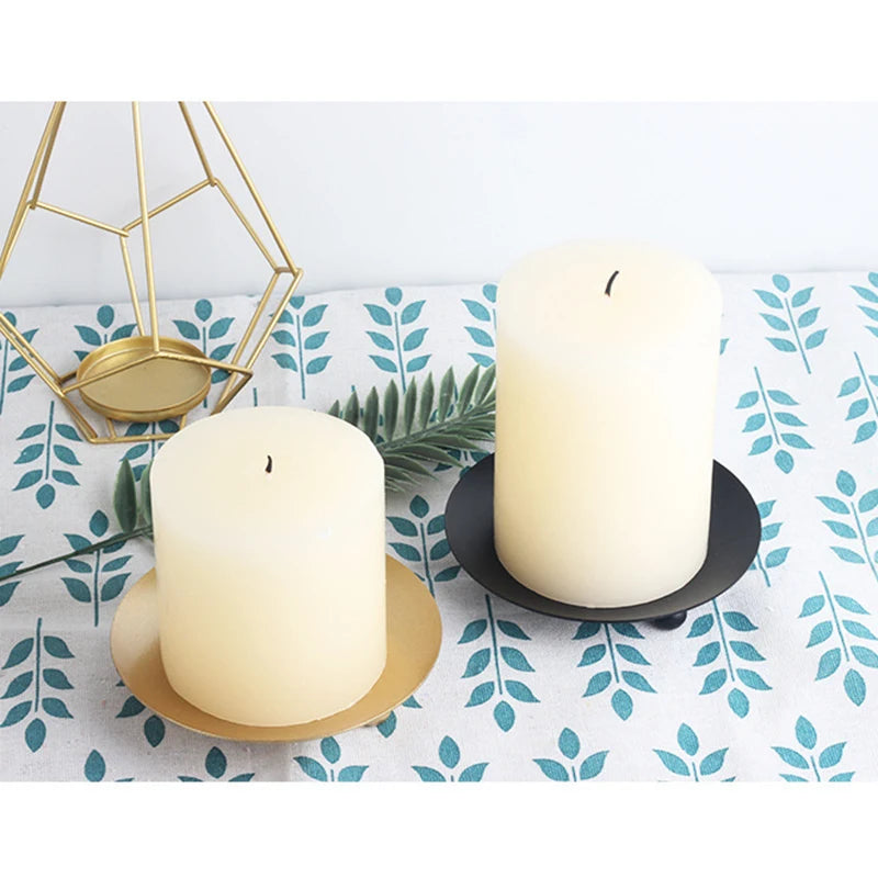 Iron Plated Candle Holder