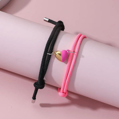 Heart Magnet Bracelets Set